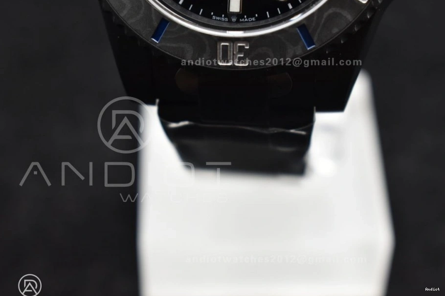 DLC DIW VS3135 on VSF Submariner DLC Blue Bracelet Sandblasted Edition 1:1 Best Dial Black 0129